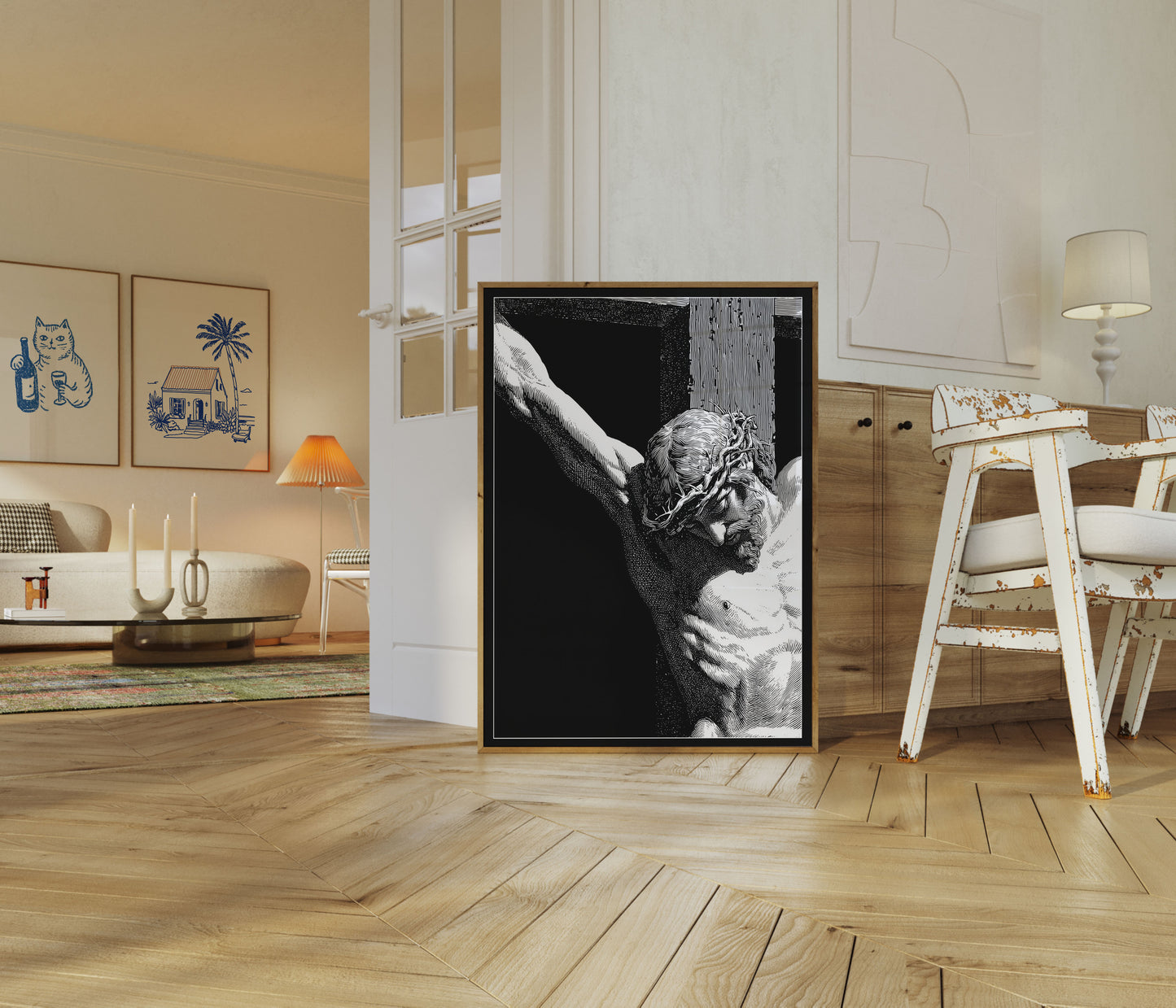 Crucifixion Suffering Artwork Poster