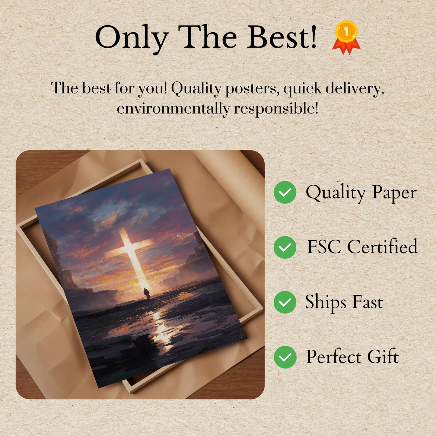 Divine Light Spiritual Poster