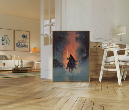 Krigare på Häst Fantasy Poster