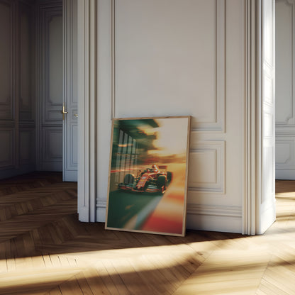 Plakát Formula 1 Speed Racing