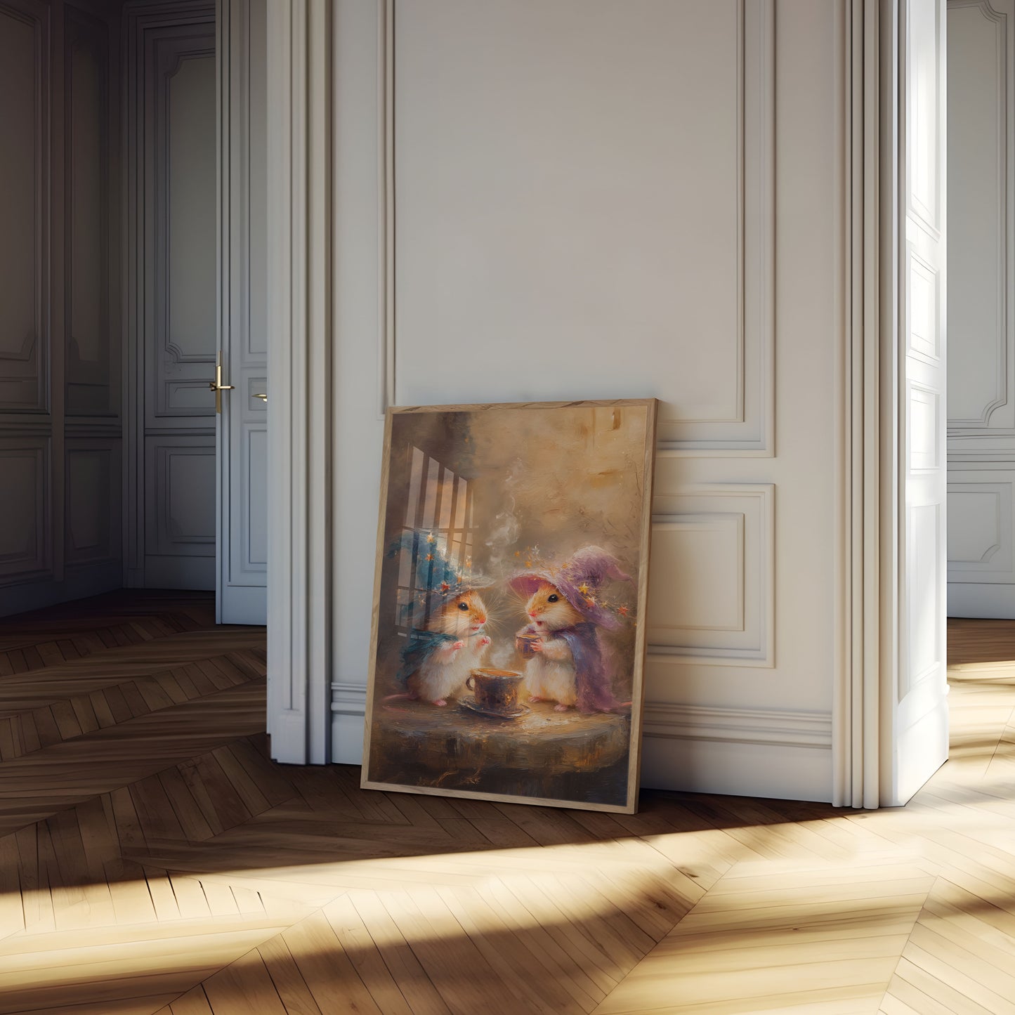 Magische Tovenaar Hamsters Koffie Poster