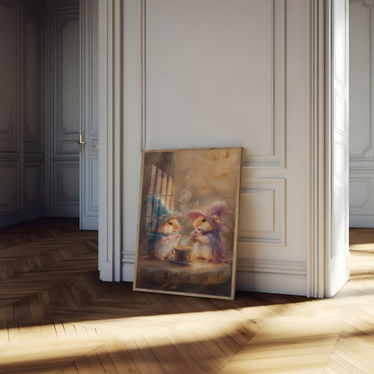 Magische Tovenaar Hamsters Koffie Poster