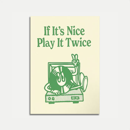 Play It twice Music Poster