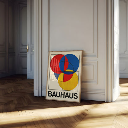 Bauhaus Geometric Circles Poster
