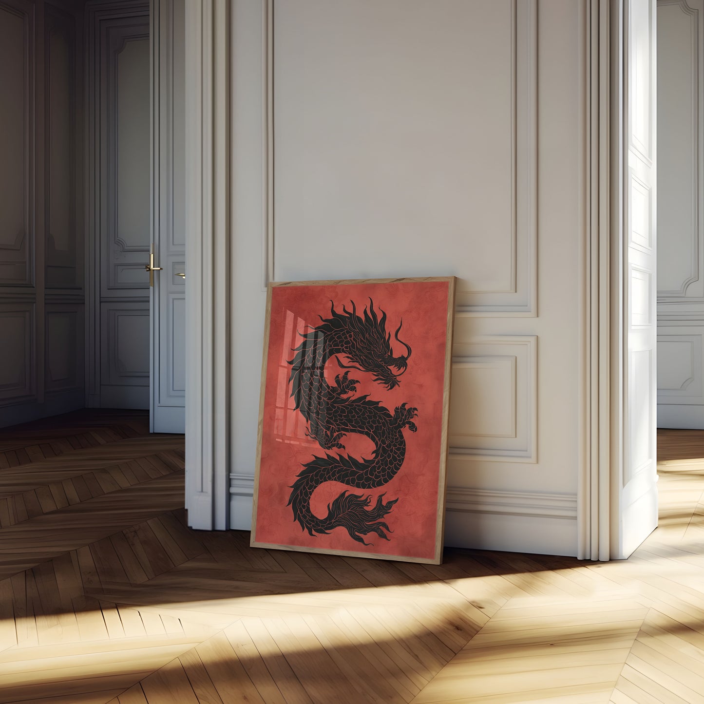 Midnight Dragon Serpent Poster