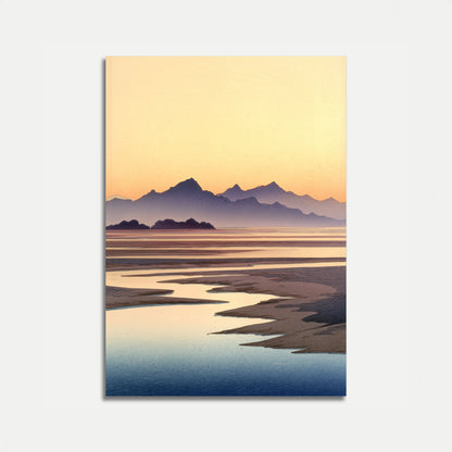 Coastal Mountains at Sunrise Poster
