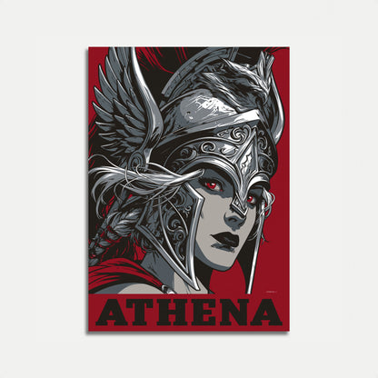Athena Goddess Warrior Poster