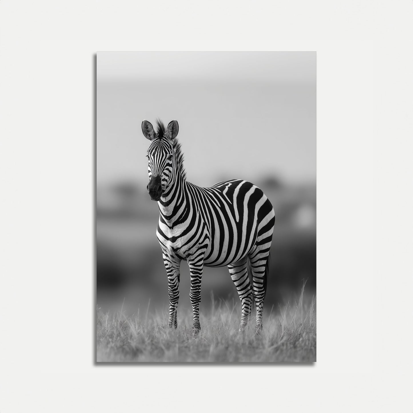 Striped Savanna Sentinel Poster