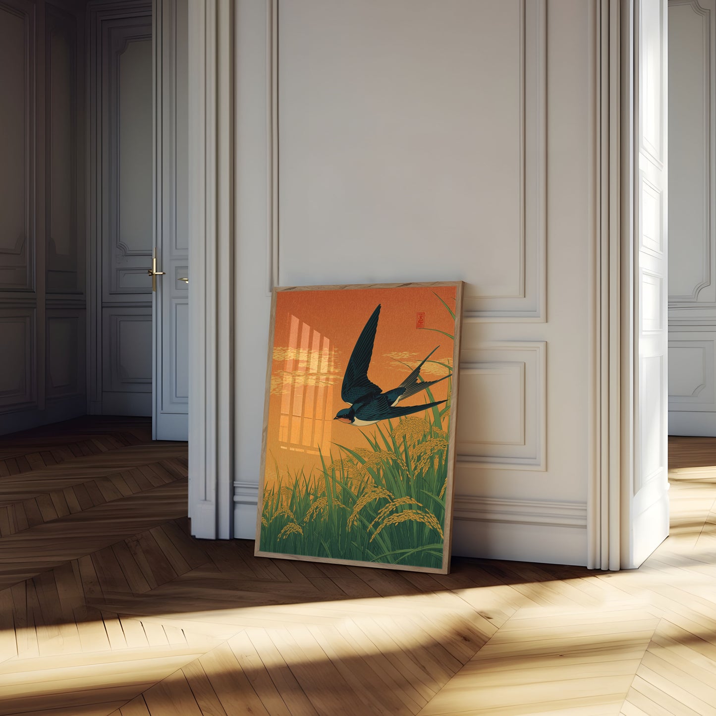 Póster de Golondrina Sobre Arrozales