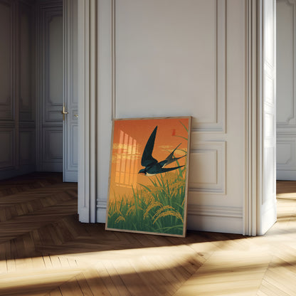 Póster de Golondrina Sobre Arrozales