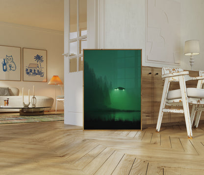 Affiche OVNI Au-Dessus du Lac Brumeux