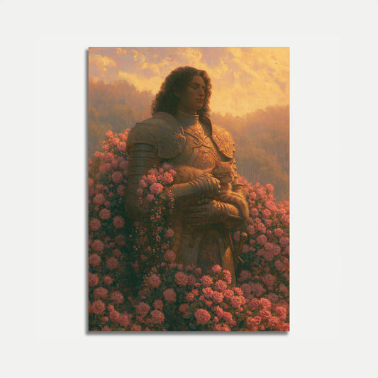 Warrior Among Roses Poster