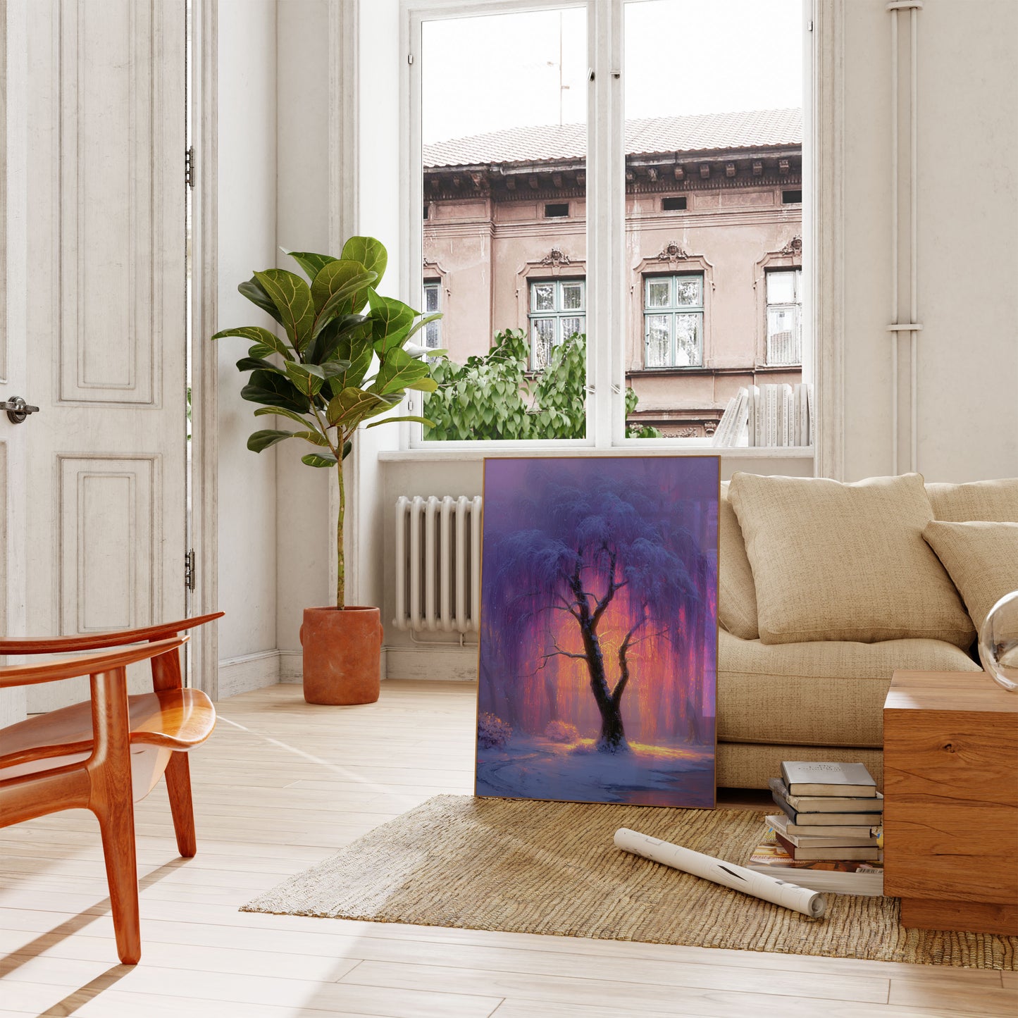 Magical Winter Tree Poster