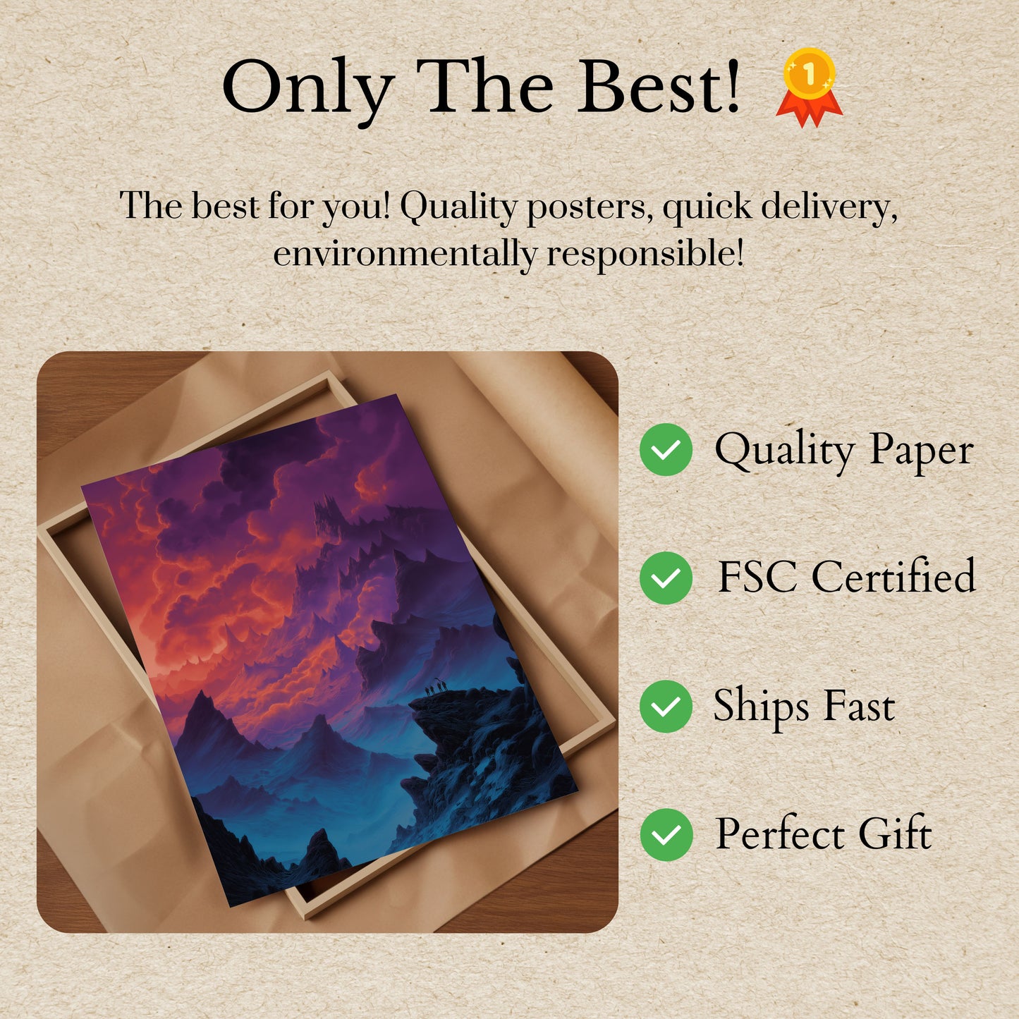 Pôster do Reino Montanhoso de Fantasia Épica