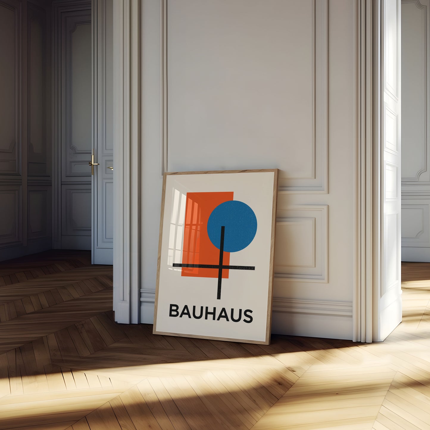 Bauhaus Geometrische Komposition Plakat