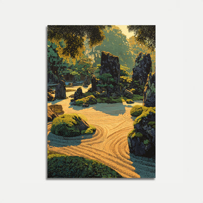 Zen Tuin Landschap Poster