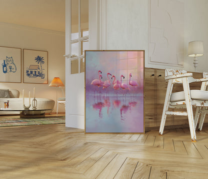 Pink Flamingos Dream Poster