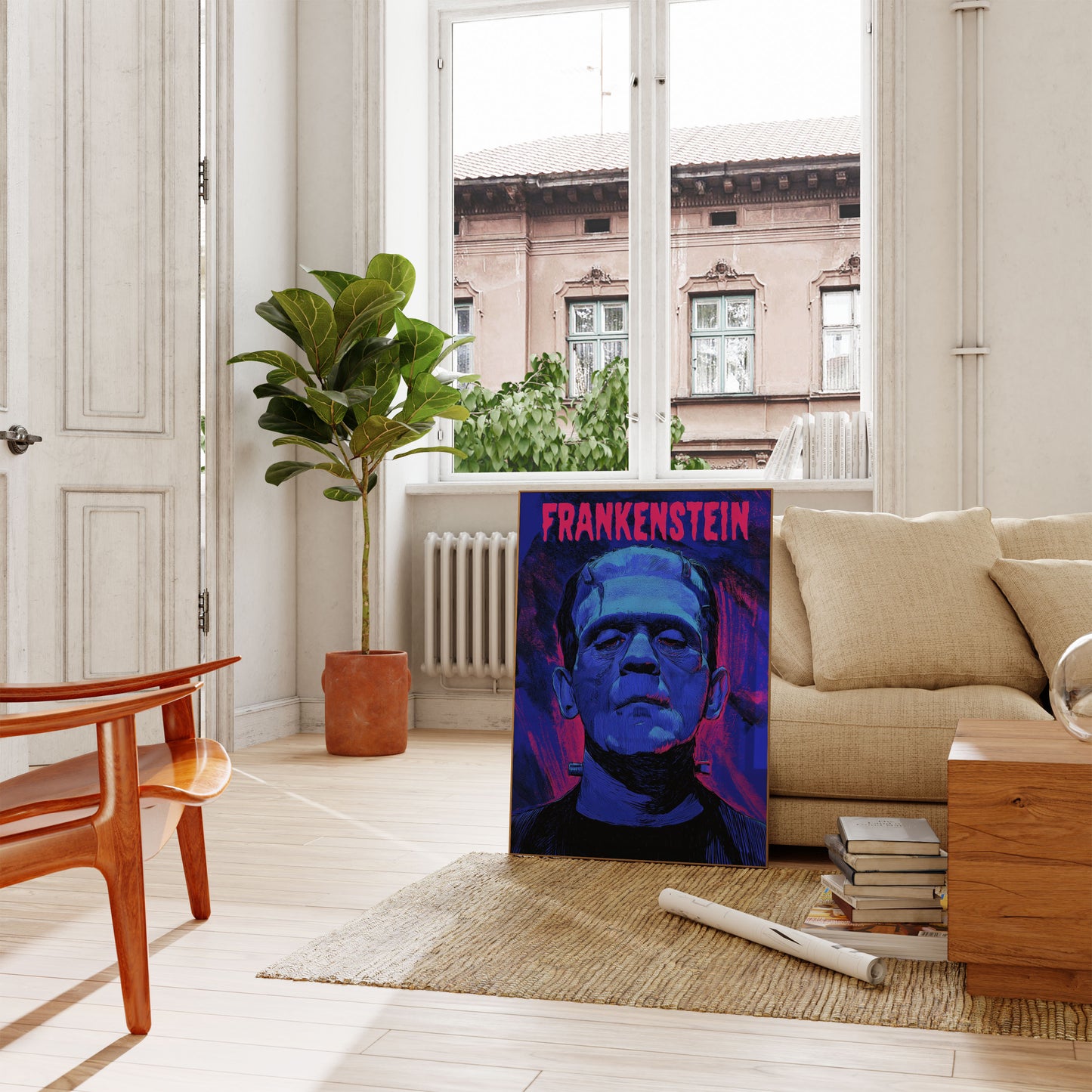 Frankenstein Monster Pop Art Poster