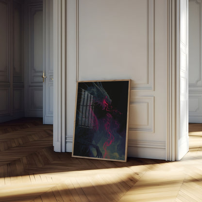 Crimson Dragon's Breath Poster