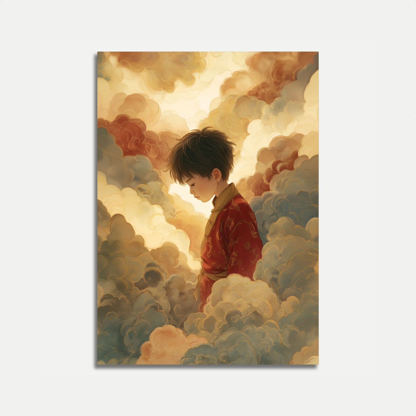Boy Among Clouds Poster