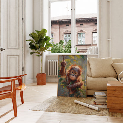Jonge Orang-oetan in Jungle Poster