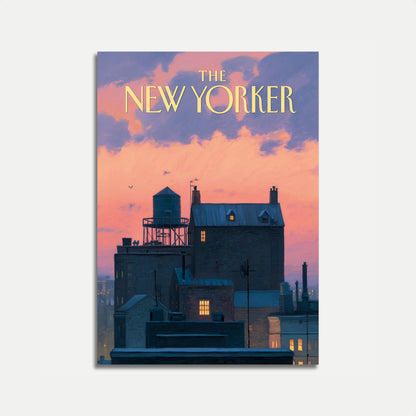 New York Urban Sunset Poster