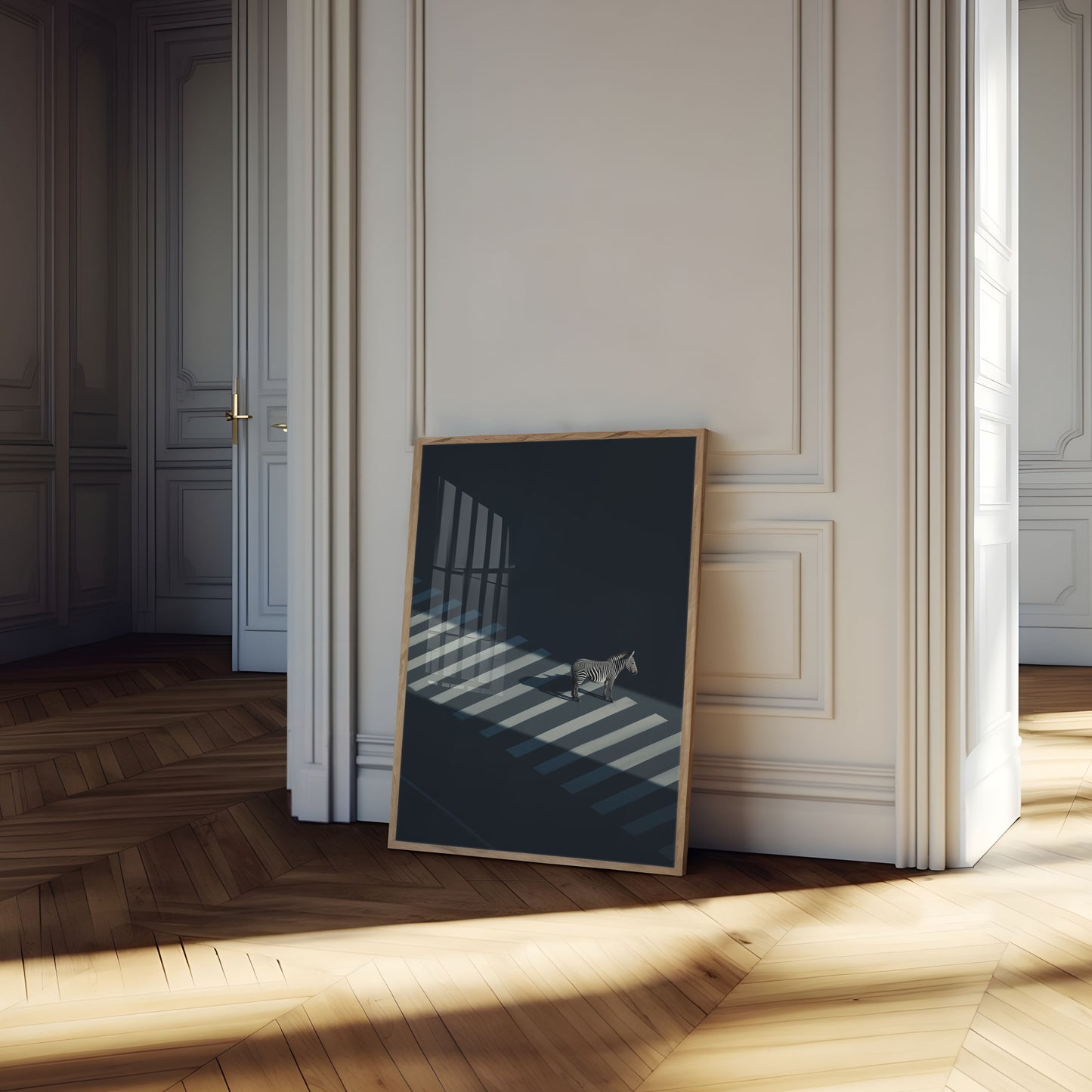 Urban Crossing Zebra Poster