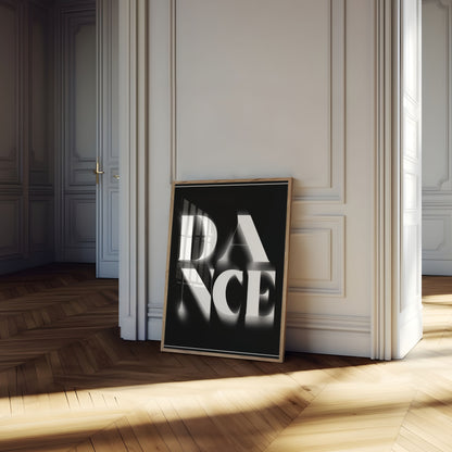 Dynamic Dance Typography Poster