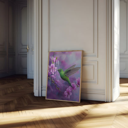 Smaragd Kolibrie Tuin Poster