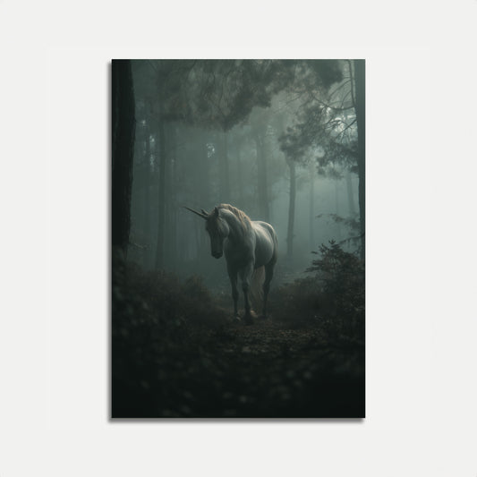 Mystical Unicorn Forest Poster