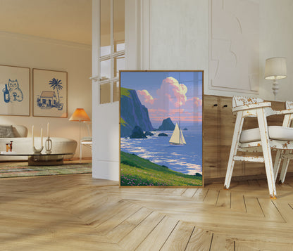 Poster Scogliere Costiere Vela