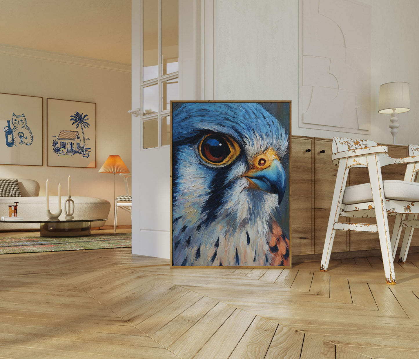 Piercing Blue Eagle Eye Poster