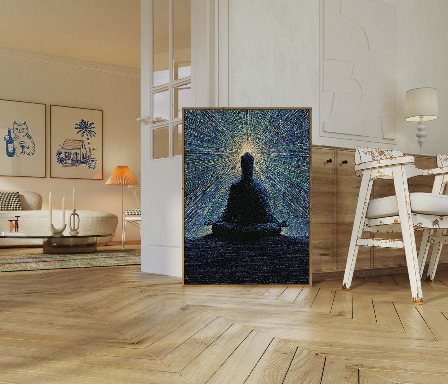 Meditation in Digital Light Poster