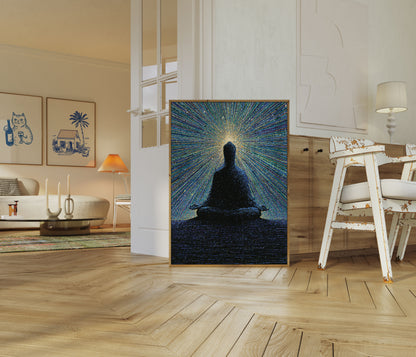 Meditation in Digital Light Poster