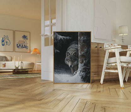 Winter Predator Forest Poster