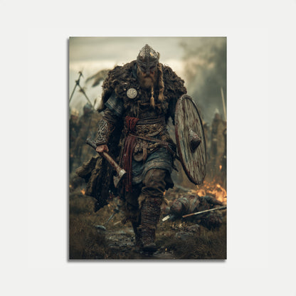 Viking Warrior Battle Poster