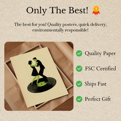 Dancing Vinyl Rhythm Poster