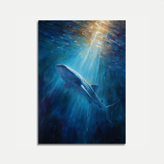 Ethereal Whale Shark Ocean Poster