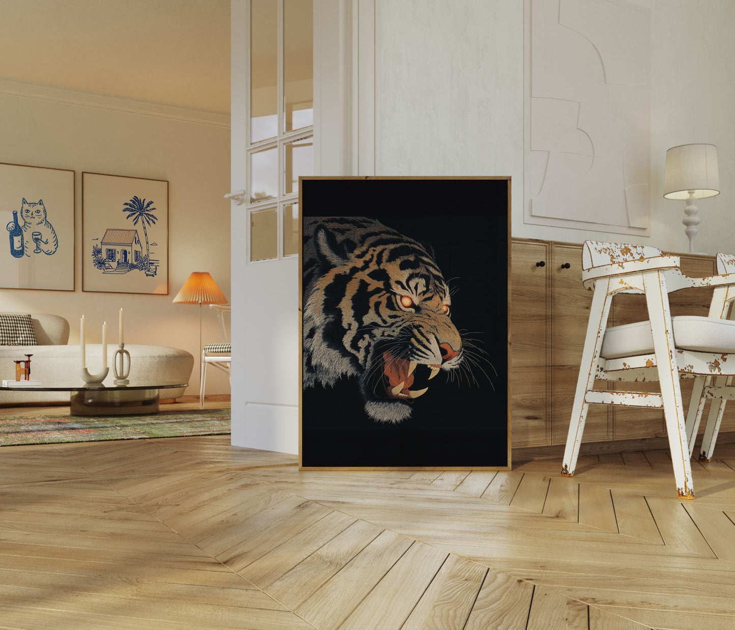 Fierce Tiger Glare Poster