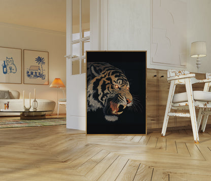 Fierce Tiger Glare Poster