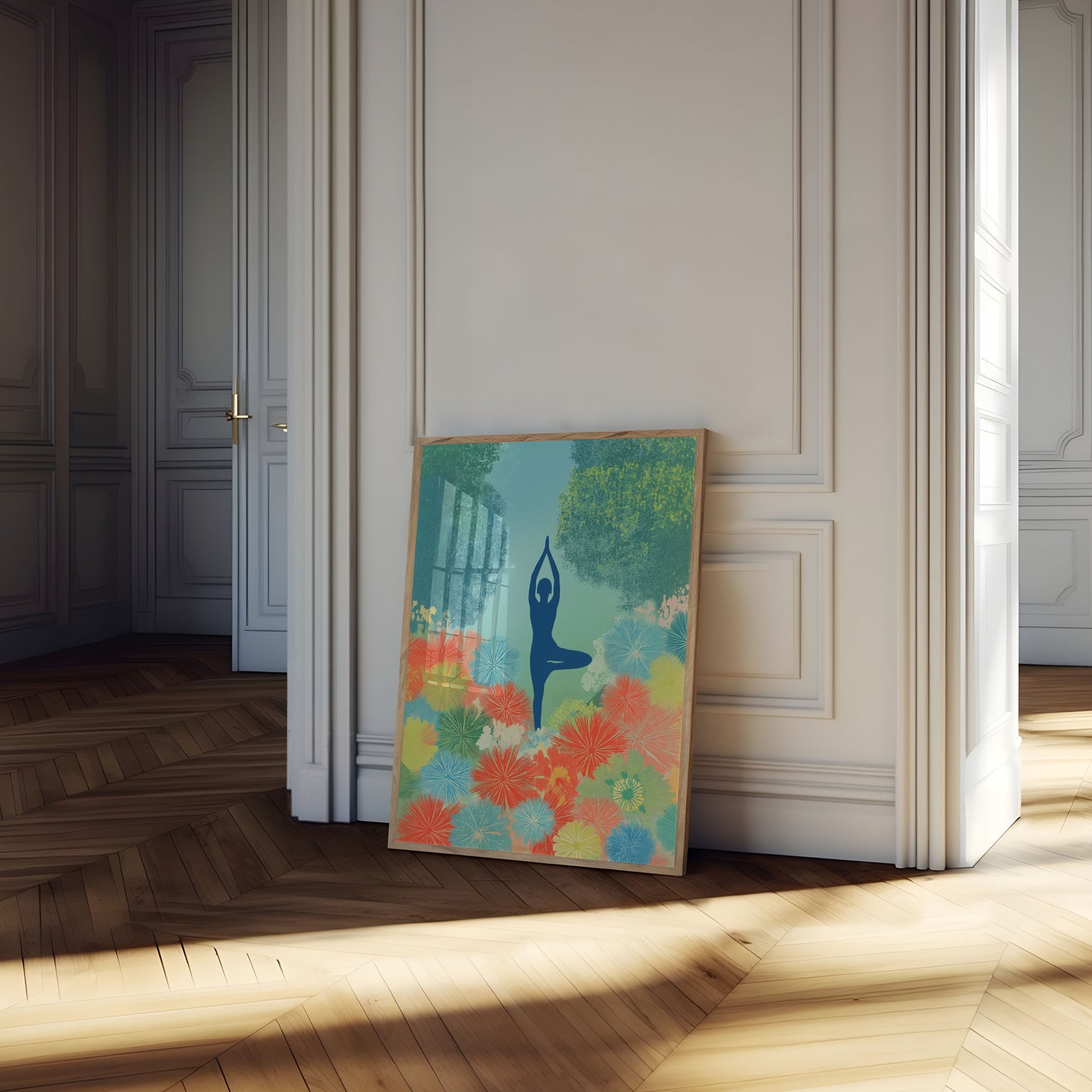 Poster di Yoga Posa dell'Albero Sereno