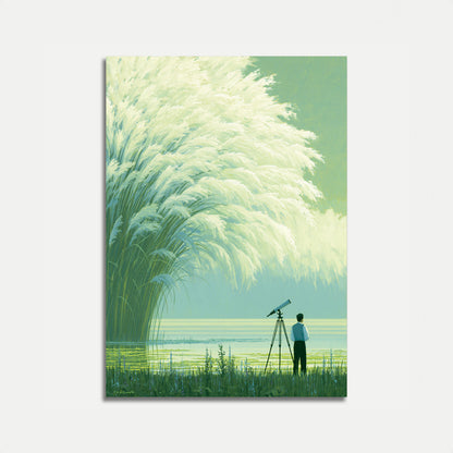 Stargazing by the Reeds Poster