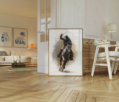 Wilder Westen Lasso Cowboy Poster
