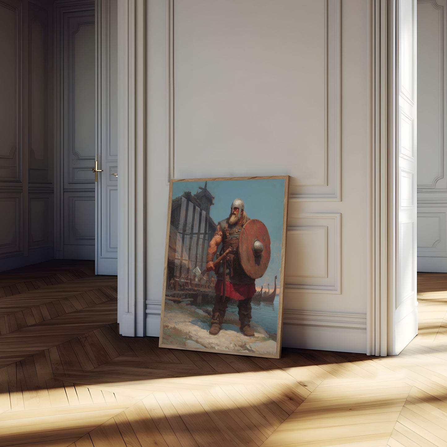 Mighty Viking Warrior Coastal Poster