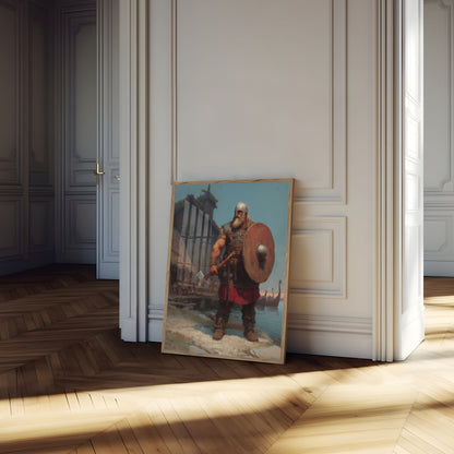 Mighty Viking Warrior Coastal Poster