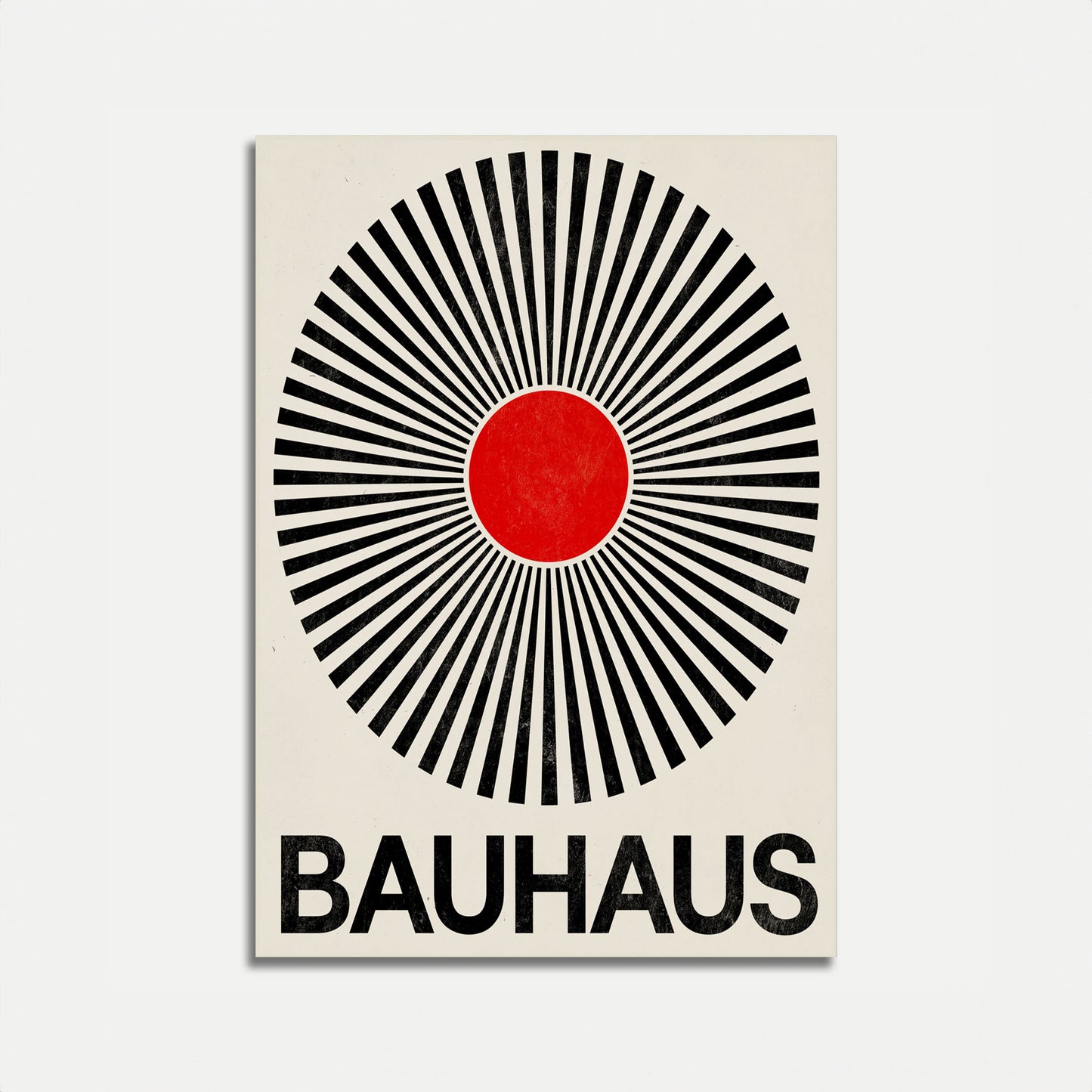 Bauhaus Geometric Sun Poster