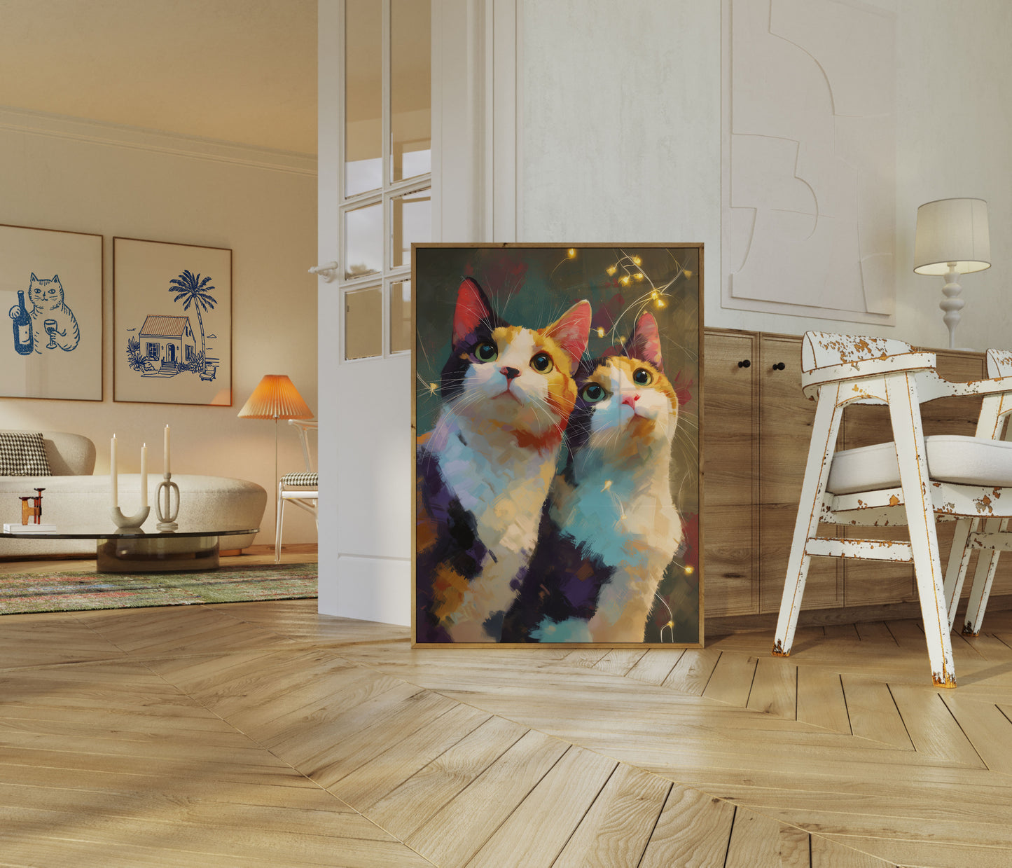 Magical Calico Cats Poster