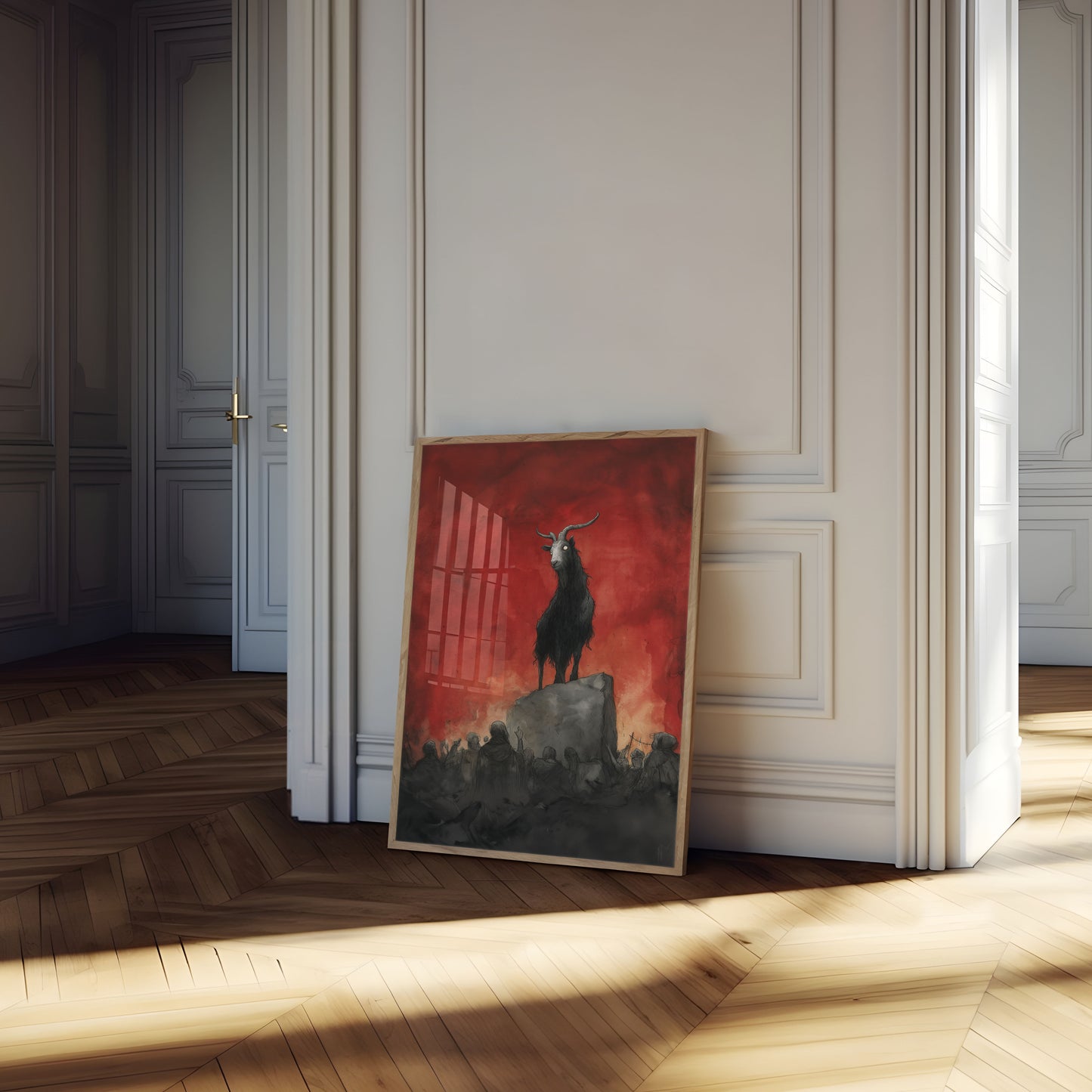 Demonic Goat Ritual Poster