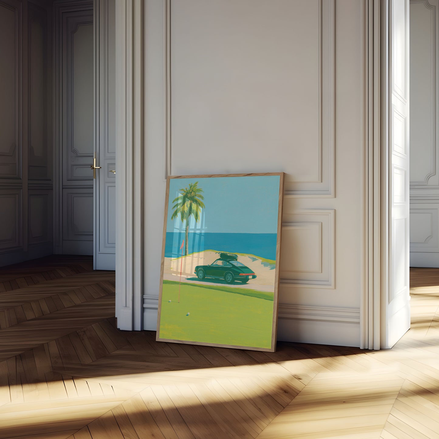 Vintage Golf Course Paradise Poster