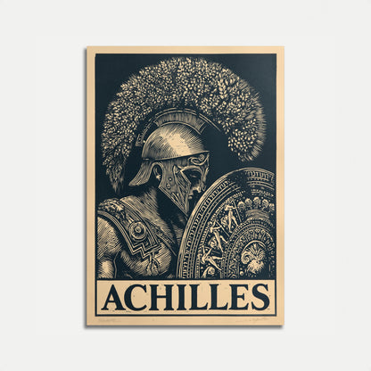 Achilles Greek Warrior Poster